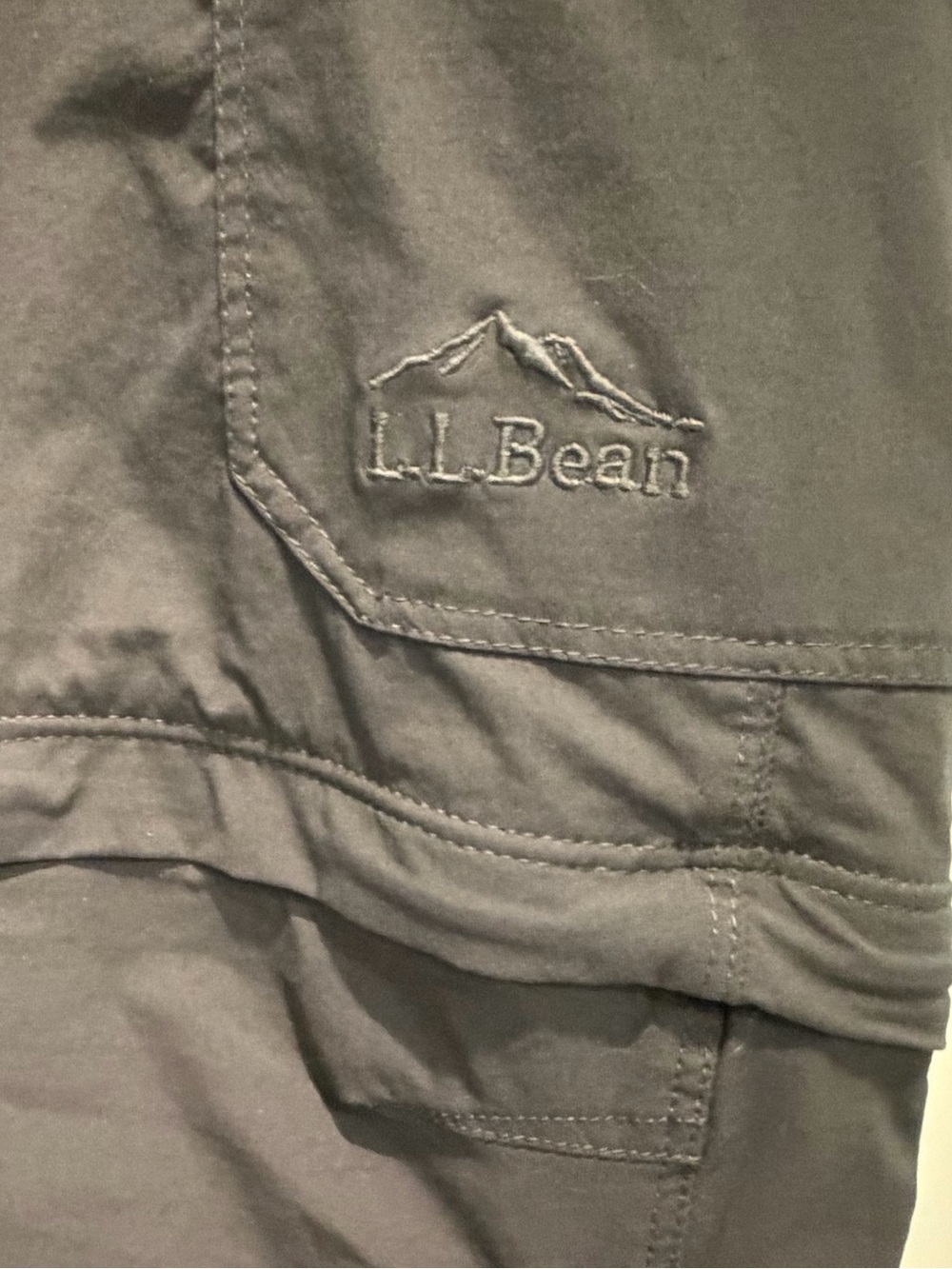 LL Bean Men’s Convertible Zip-Off Hiking Outdoor Pants Size 40/32 Nylon Spandex - Picture 2 of 10